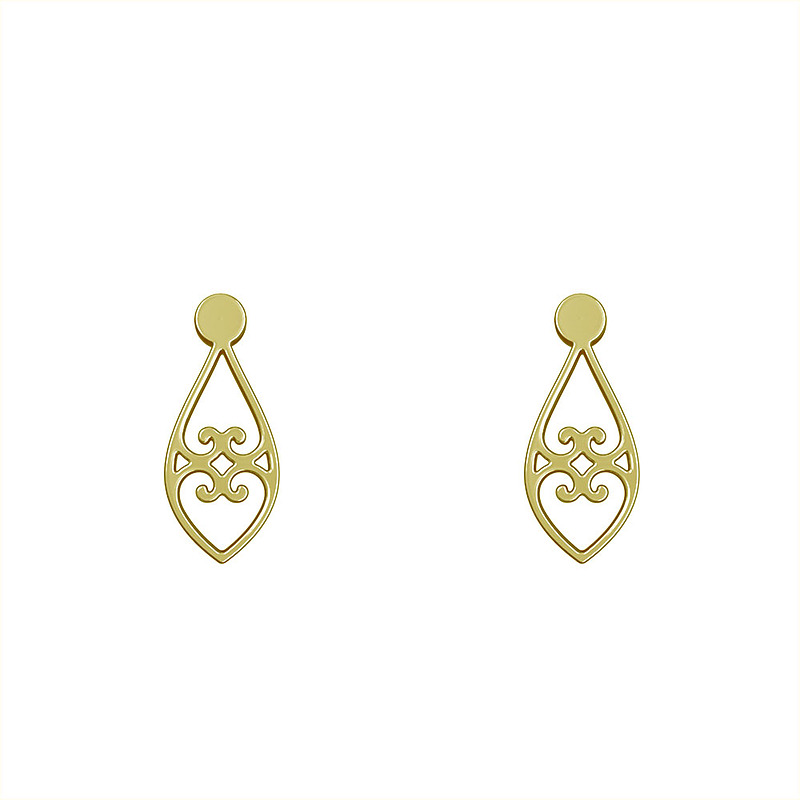 گوشواره طلا مدل هندسی کد GA12250