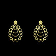 گوشواره طلا مدل هندسی کد GA12790