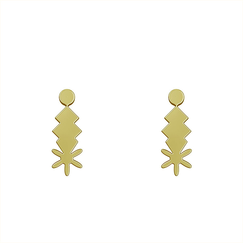 گوشواره طلا مدل هندسی کد GA13279