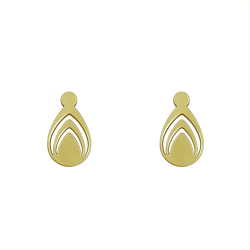 گوشواره طلا مدل هندسی کد GA13351
