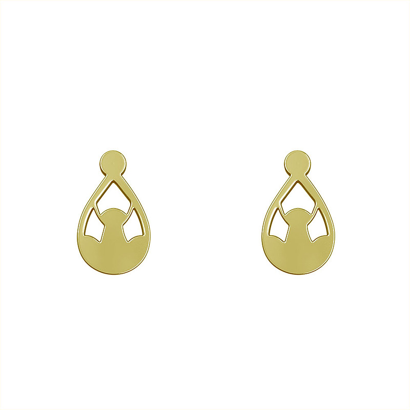 گوشواره طلا مدل هندسی کد GA13374