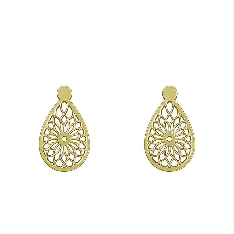 گوشواره طلا مدل هندسی کد GA13490