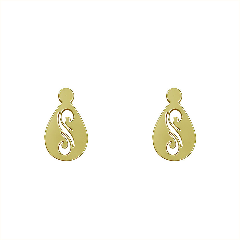 گوشواره طلا مدل هندسی کد GA13691