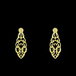 گوشواره طلا مدل هندسی کد GA14105