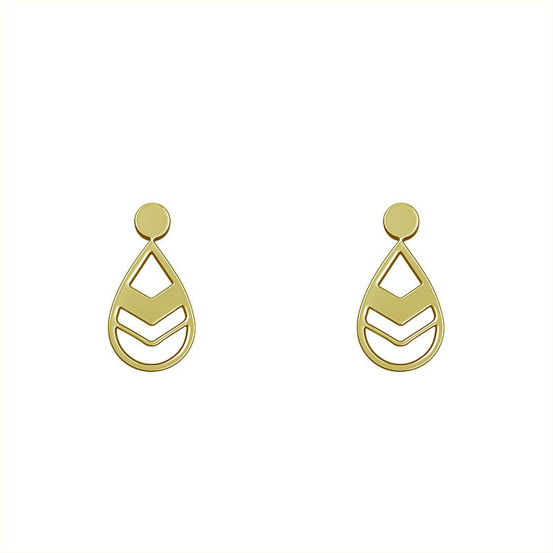 گوشواره طلا مدل هندسی کد GA14157