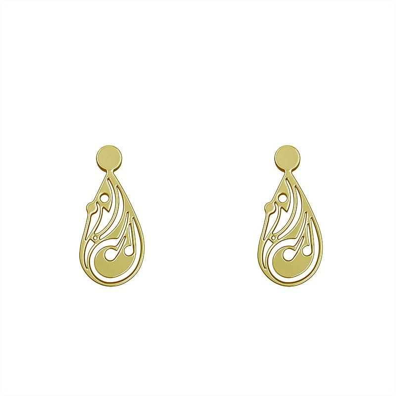 گوشواره طلا مدل هندسی کد GA14162