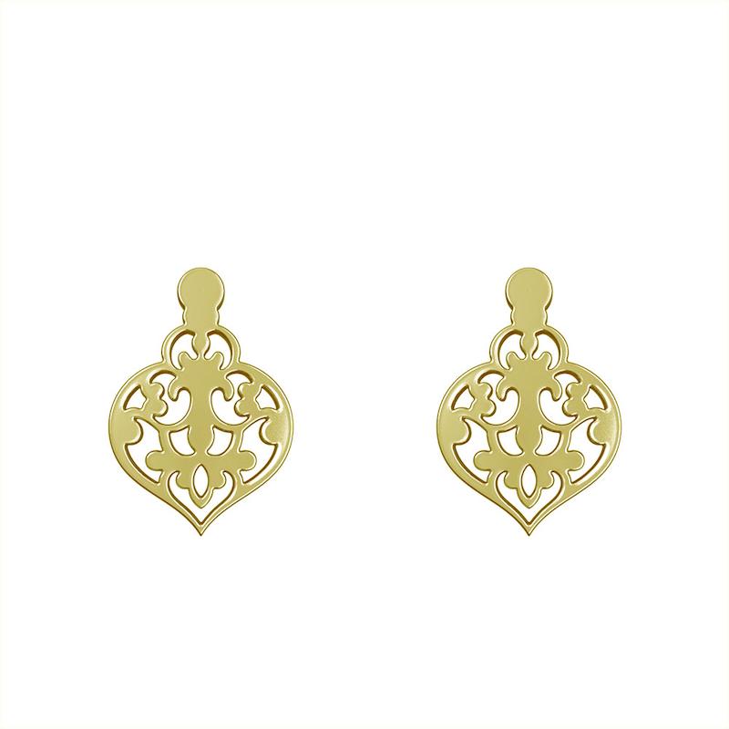 گوشواره طلا مدل اسلیمی کد GA15245