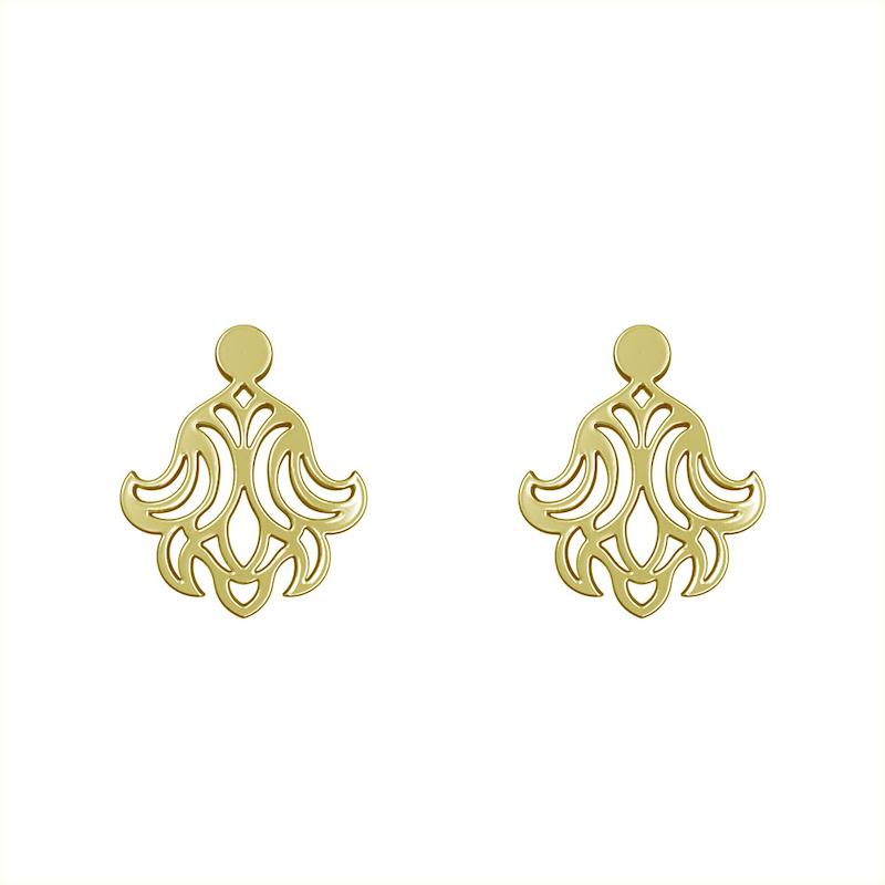 گوشواره طلا مدل اسلیمی کد GA15252