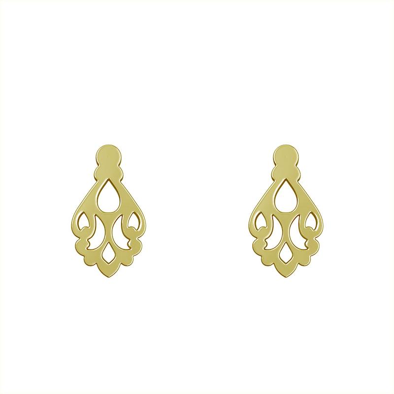 گوشواره طلا مدل اسلیمی کد GA15257