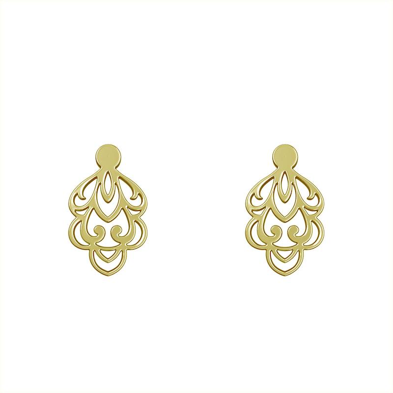 گوشواره طلا مدل اسلیمی کد GA15272