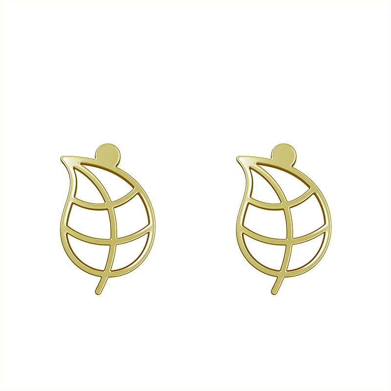 گوشواره طلا مدل برگ کد GA15915