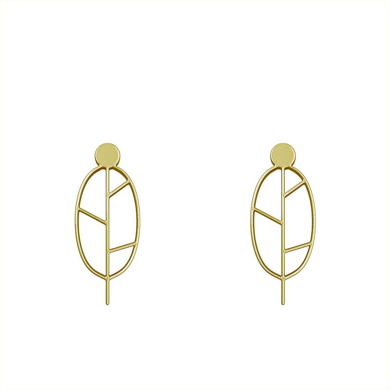 گوشواره طلا مدل برگ کد GA15921