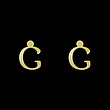 گوشواره طلا مدل حرف G کد GA16919