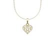 گردنبند طلا مدل قلب کد AA1188