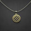 گردنبند طلا 18 عیار زنانه مدوپد مدل دایره کد PP1133