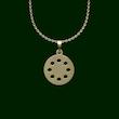 گردنبند طلا 18 عیار زنانه مدوپد مدل دایره کد PP1157
