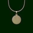 گردنبند طلا 18 عیار زنانه مدوپد مدل دایره کد PP1215