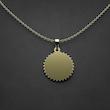 گردنبند طلا 18 عیار زنانه مدوپد مدل دایره کد PP1215