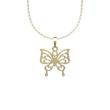 گردنبند طلا پروانه 18 عیار  کد NN1059
