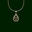 گردنبند طلا اشک 18 عیار  کد PP1159