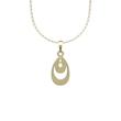 گردنبند طلا اشک 18 عیار  کد OO1074