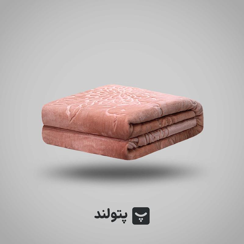 پتو دونفره کالباسی پرسی، بافت نرم و رنگی دلنشین برای استراحتی آرام