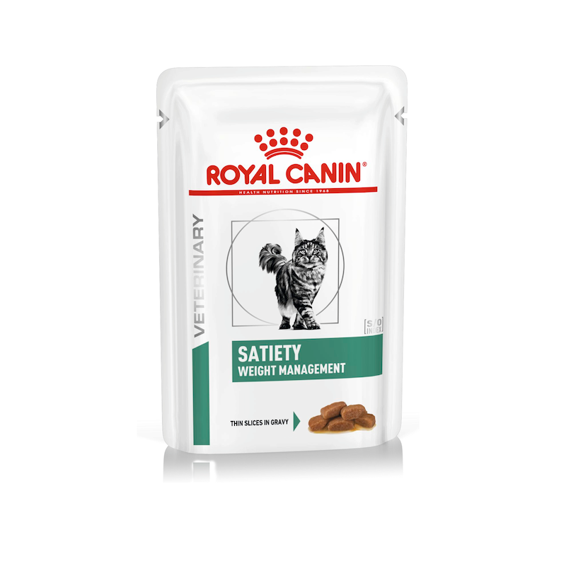 پوچ گربه رویال کنین ستیتی Royal canin satiety وزن ۸۵ گرم