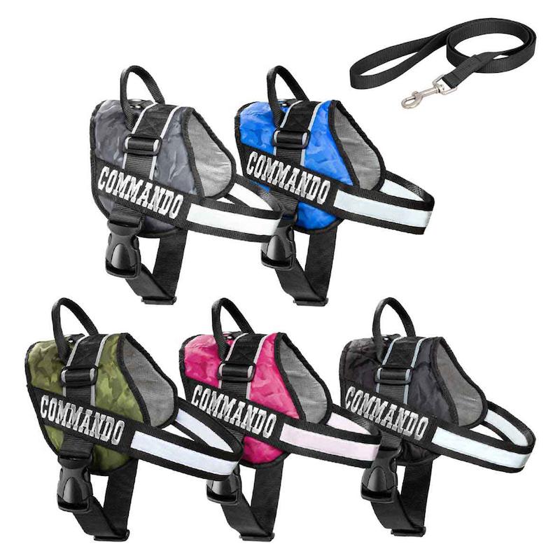 قلاده کتفی سگ نیناپت مدل کماندو به همراه لید سایز 3 – NinaPet