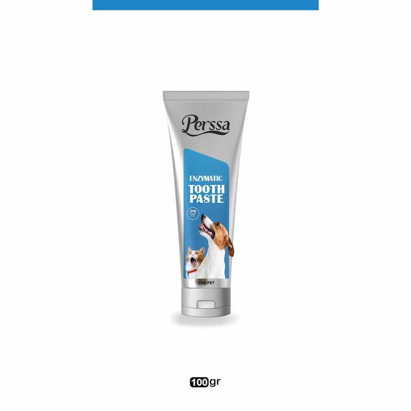 خمیر دندان آنزیمی، مخصوص سگ و گربه، 100 گرمی، پرسا