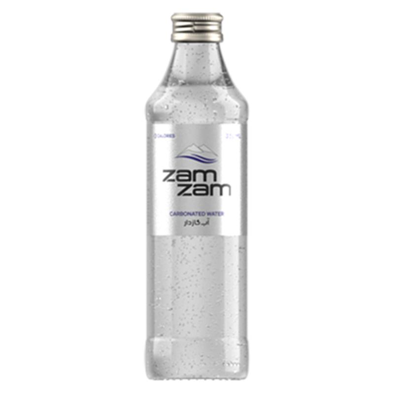  آب گازدار 330cc شیشه زمزم