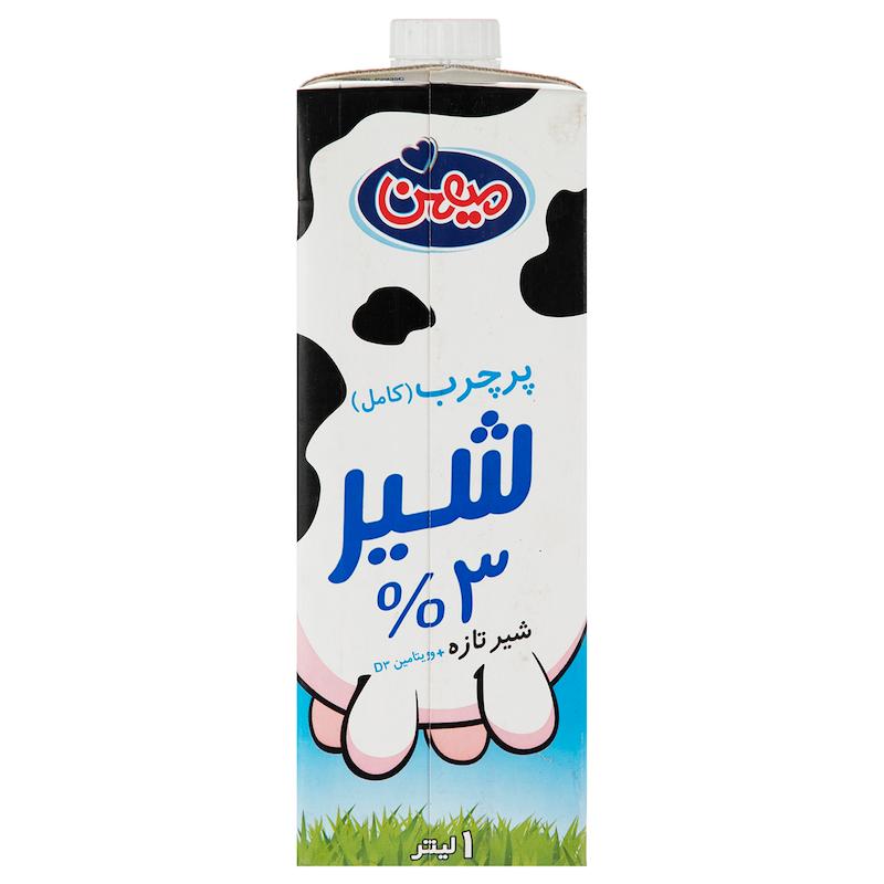 شیر 1 لیتری پر چرب میهن