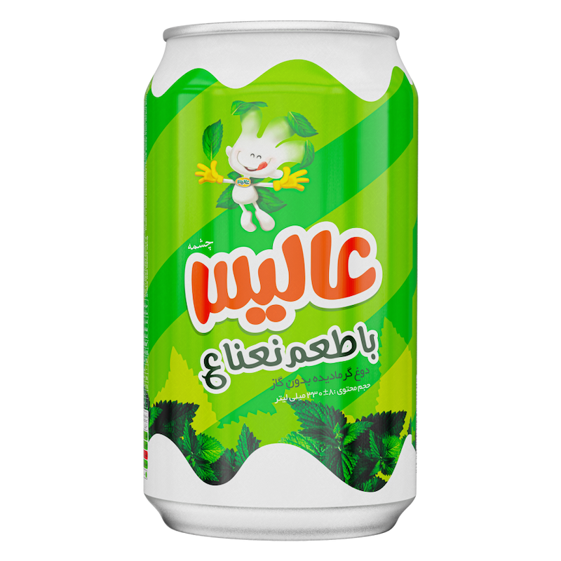دوغ نعناع 330cc لیتری قوطی عالیس