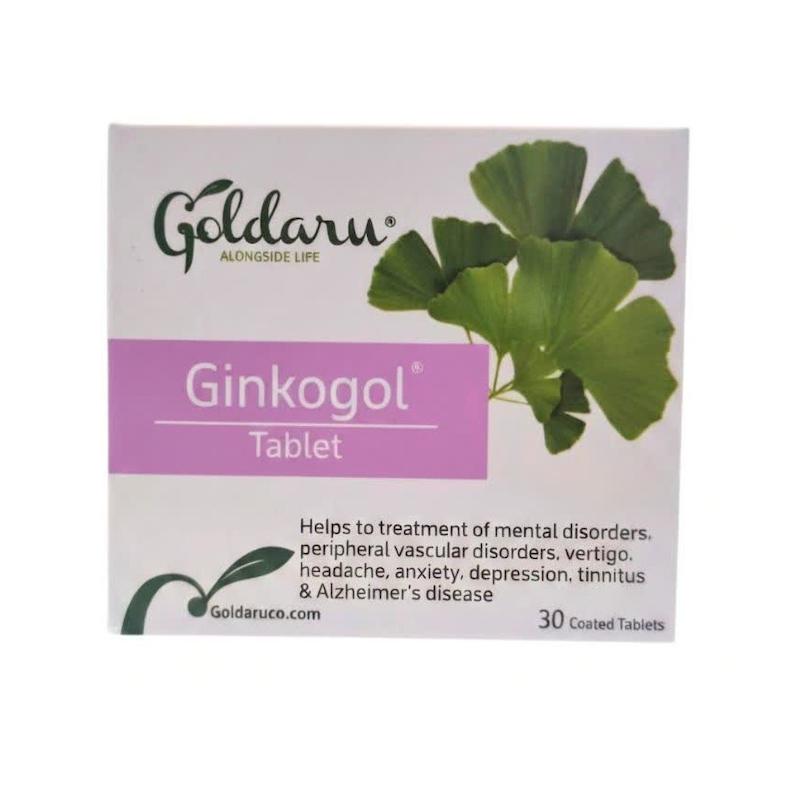 قرص جینکوگل (Ginkogol) گلدارو | مکمل تخصصی حافظه و گردش خون (۳۰ عددی)
