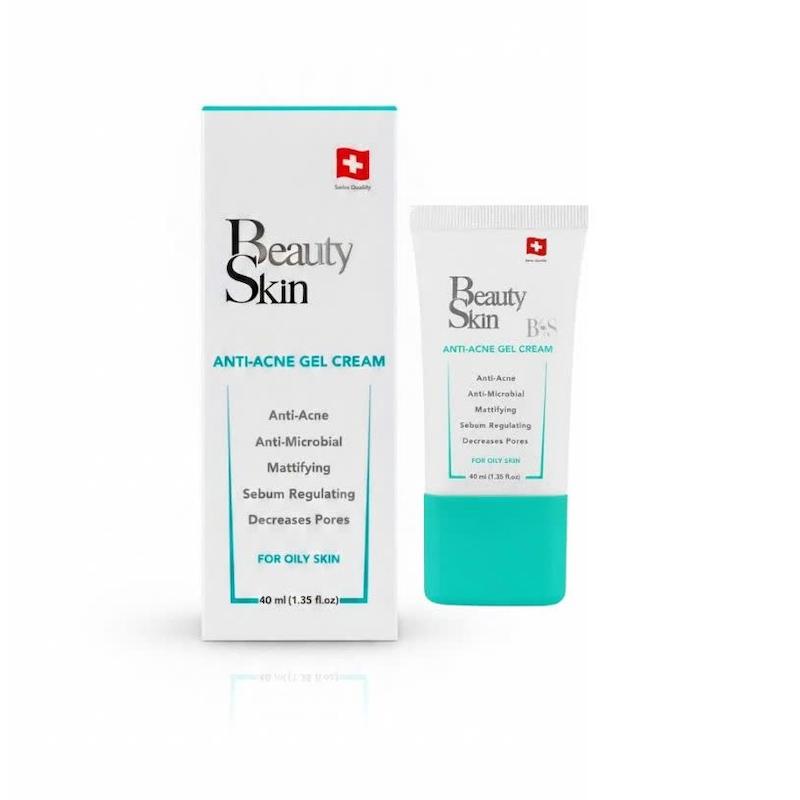 ژل کرم ضدآکنه بیوتی اسکین (Beauty Skin Anti-Acne Gel Cream) |پاک‌کننده عمقی منافذ برای پوست‌های چرب (۴۰ میلی‌لیتر)