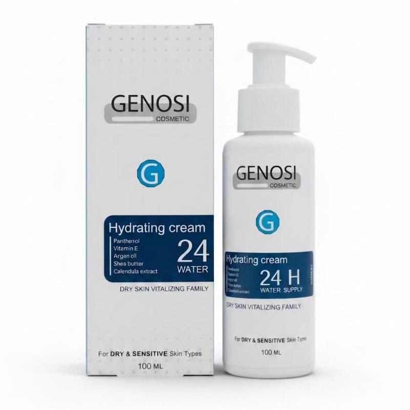 کرم آبرسان ۲۴ ساعته گنوسی (Genosi 24H Hydrating Cream) | آبرسانی عمیق پوست‌های خشک و حساس (۱۰۰ میلی‌لیتر)