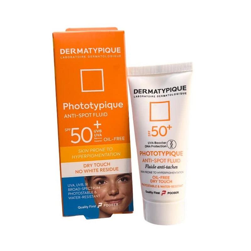 ضدآفتاب ضدلک فوتوتایپیک درماتیپیک (Dermatypique Phototypique Anti-Spot Fluid SPF 50+) | سپر دفاعی ضدلک با مهارکننده تیروزیناز (۴۰ میلی‌لیتر)