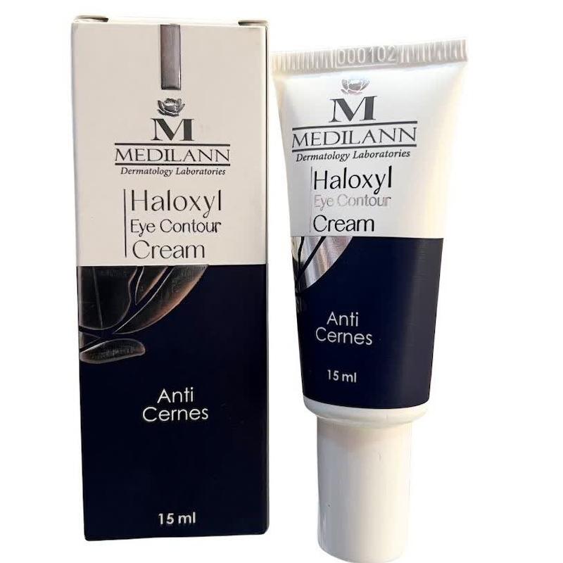 کرم دور چشم هالوکسیل مدیلن (Medilann Haloxyl Eye Contour Cream) |رفع کبودی، پف و چروک دور چشم (۱۵ میلی‌لیتر)