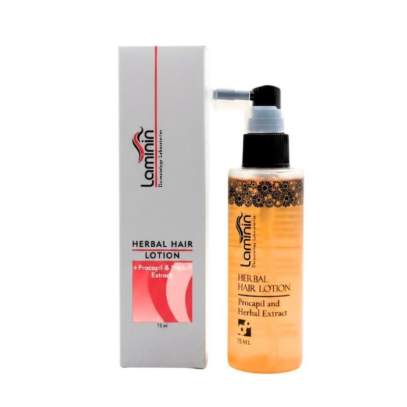 محلول تقویت موی گیاهی لامینین (Laminin Herbal Hair Lotion) |ضد ریزش و تقویت‌کننده ریشه مو (۷۵ میلی‌لیتر)
