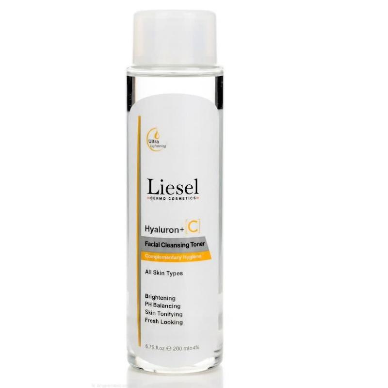 تونر پاک‌کننده صورت هیالورون + C لایسل (Liesel Hyaluron+C Facial Cleansing Toner) | روشن‌کنندگی و آبرسانی همزمان برای همه انواع پوست (۲۰۰ میلی‌لیتر)