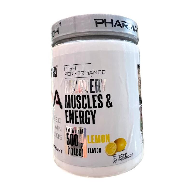 بی‌سی‌ای‌ای فارماتک (PHARMATECH BCAA) با طعم لیمو | آمینواسیدهای شاخه‌دار با درجه دارویی برای ریکاوری و انرژی (۵۰۰ گرم)