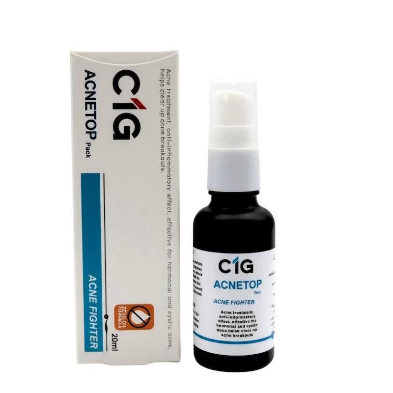 ژل ضد آکنه آکنه‌تاپ C1G (ACNETOP Acne Fighter Gel) | درمان دارویی و ریشه‌ای آکنه‌های هورمونی و کیستیک (۲۰ میلی‌لیتر)
