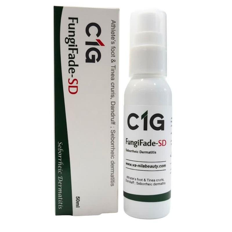 اسپری ضدقارچ فونجی‌فید-اس‌دی C1G (FungiFade-SD) | درمان تخصصی قارچ پوستی، پای ورزشکاران، شوره سر و درماتیت سبورئیک (۵۰ میلی‌لیتر)