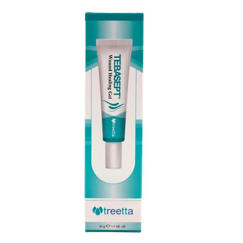 ژل درمان زخم تِباسپت (TEBASEPT Wound Healing Gel) | تسریع ترمیم، تحریک کلاژن و مبارزه با عفونت (۳۰ گرم)