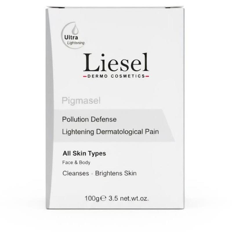 پن روشن‌کننده پیگمازل لایسل (Liesel Pigmasel Lightening Dermatological Pan) | پاکسازی، روشن‌کنندگی و محافظت از صورت و بدن (۱۰۰ گرم)
