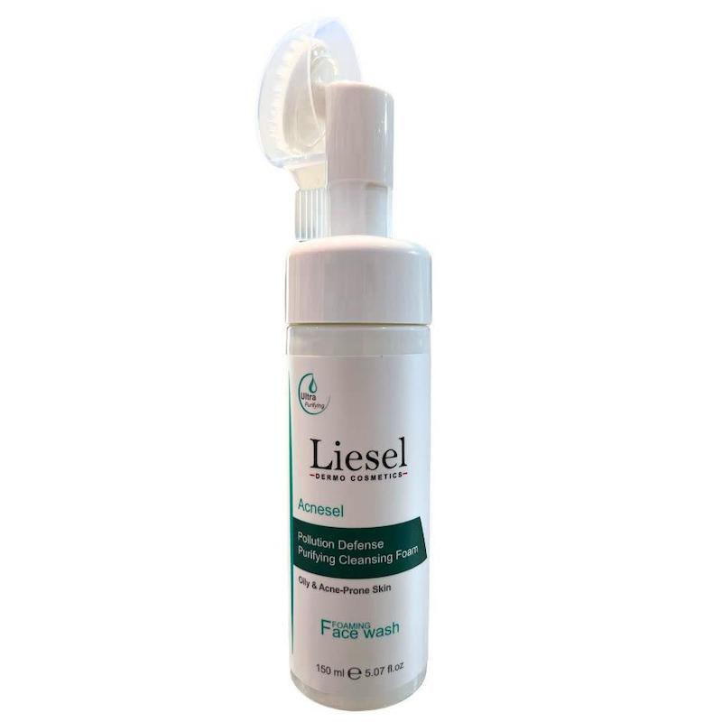 فوم شستشوی صورت آکنه‌سل لایسل (Liesel Acnesel Purifying Cleansing Foam) | پاکسازی ضدآکنه، کنترل چربی و محافظت در برابر آلودگی (۱۵۰ میلی‌لیتر)
