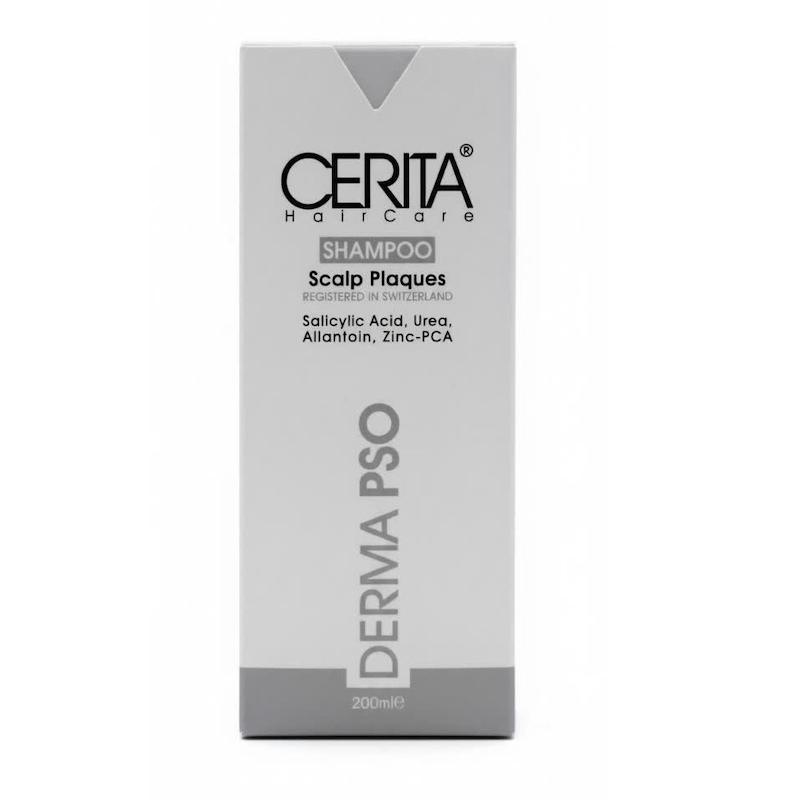 شامپو مناسب کف سر پوسته‌دار سریتا (CERITA Derma PSO Scalp Plaques Shampoo) | درمان پوسته‌های سر، پسوریازیس و درماتیت سبورئیک (۲۰۰ میلی‌لیتر)