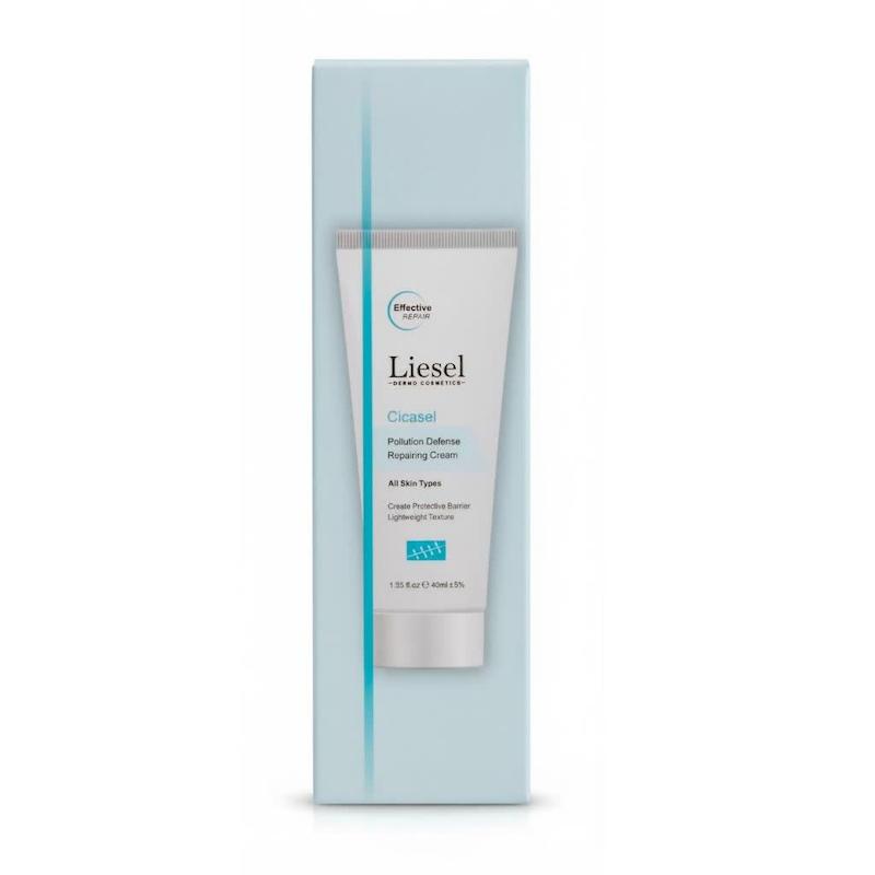کرم ترمیم‌کننده و محافظ سیکاسل لایسل (Liesel Cicacel Pollution Defense Repairing Cream) | بازسازی سد دفاعی و محافظت در برابر آلودگی (۴۰ میلی‌لیتر)