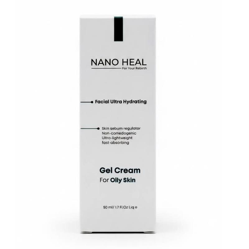 ژل کرم آبرسان نانو هیل مخصوص پوست چرب (NanoHeal Facial Ultra Hydrating Gel Cream for Oily Skin) | کنترل چربی، آبرسانی و بافت فوق‌سبک (۵۰ میلی‌لیتر)
