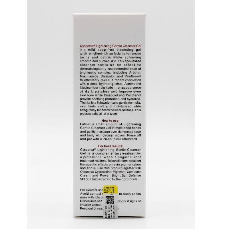 ژل شوینده ملایم روشن‌کننده سیسپرسا (Cyspersa Lightening Gentle Cleanser) | پاکسازی بدون سولفات و روشن‌کنندگی پوست (۱۵۰ میلی‌لیتر)