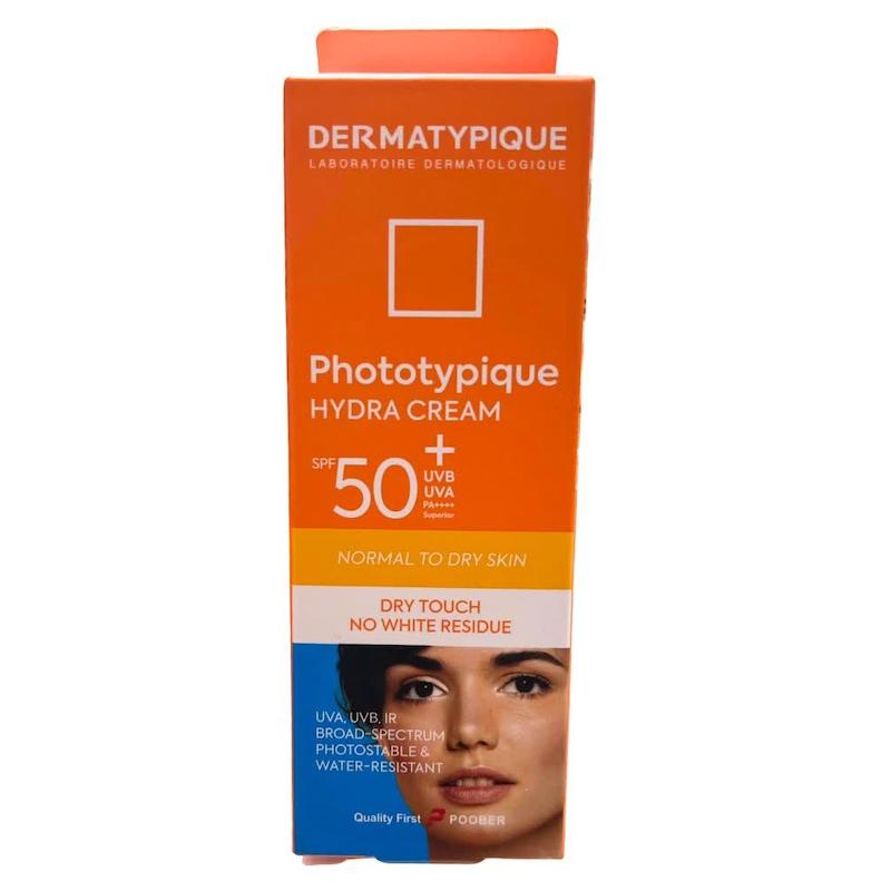 کرم ضدآفتاب هیدرا درماتیپیک (Dermatypique Phototypique Hydra Cream SPF 50+) | آبرسانی طولانی‌مدت و محافظت کامل برای پوست‌های نرمال تا خشک (۵۰ میلی‌لیتر)